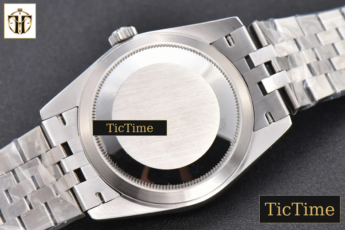 DateJust 36mm GMF SS Smooth Bezel Gray Dial Diamond Roma Marker Jubilee Bracelet VR3235 — foto 24