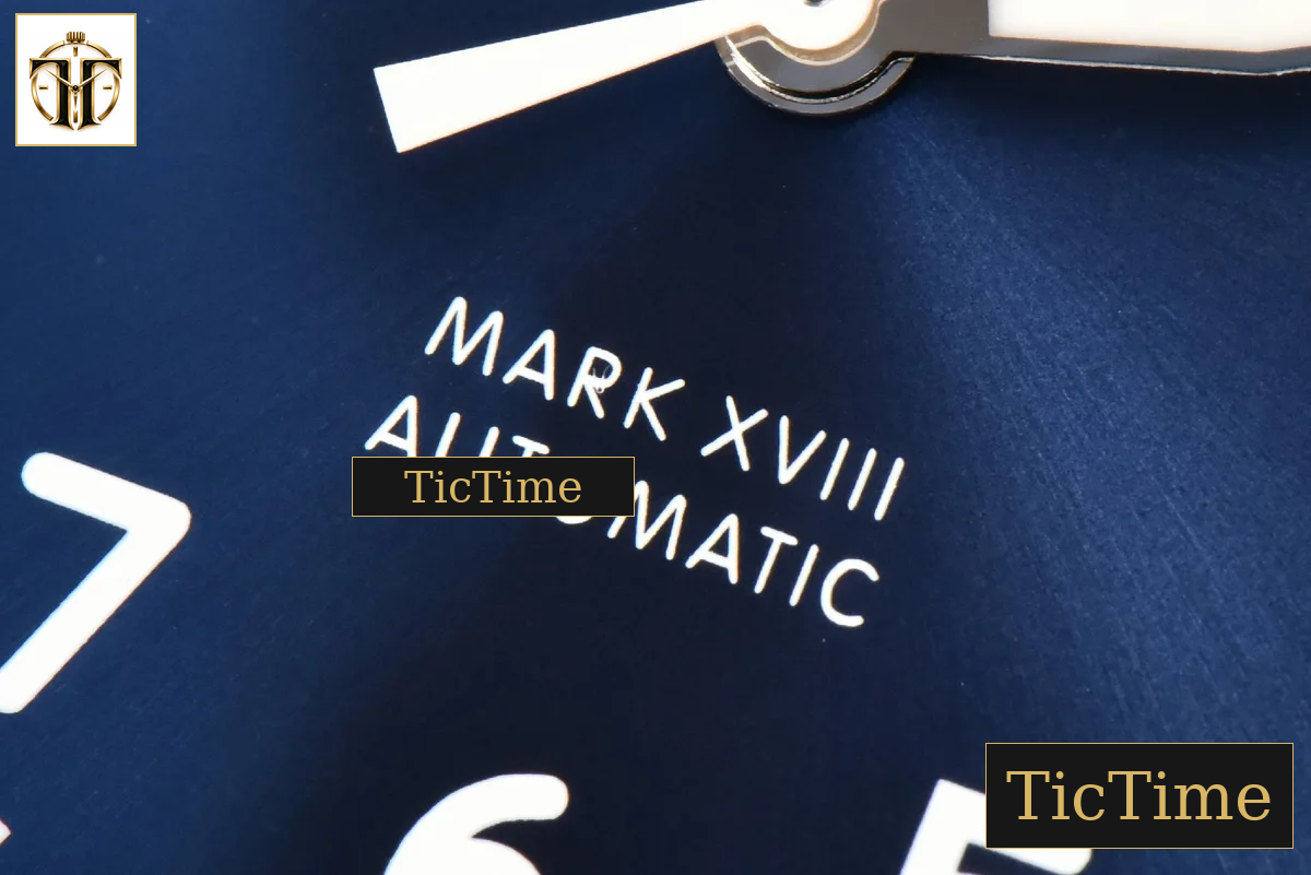 Mark XVIII IWC327010 40mm V7F Blue Dial Brown Leather Strap A2892 — foto 7