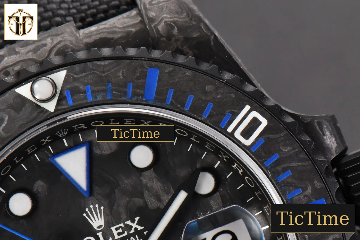 Submariner DIW Forged Carbon 40mm VSF Blue Element Nylon Strap VS3135 — foto 10