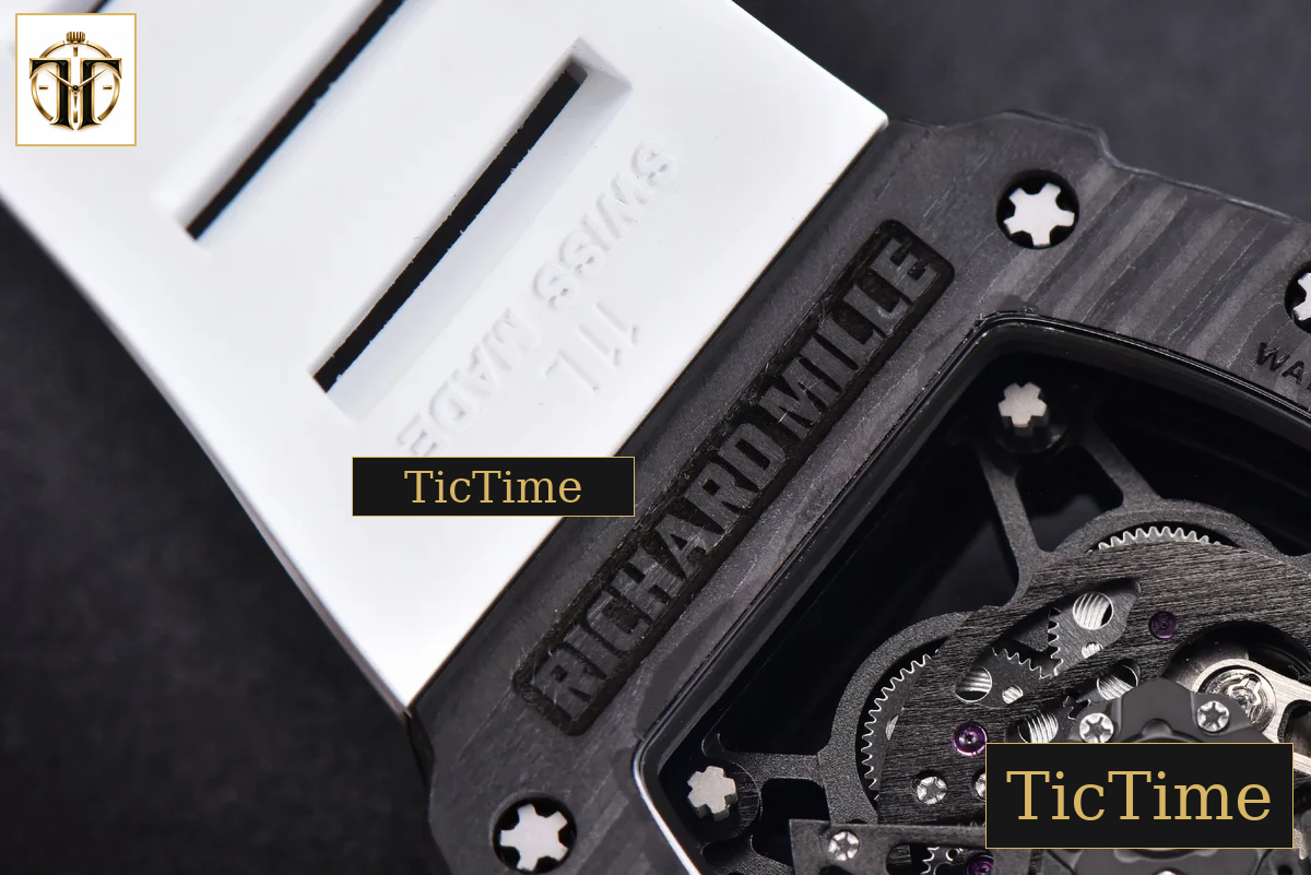 RM035-02 KVF Skeleton Dial Red White Rubber Strap V3 Miyota8215 — foto 16