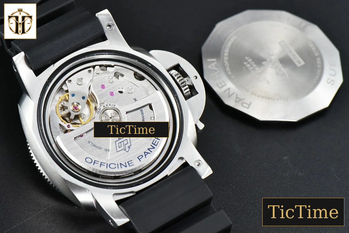 Submersible PAM1209 42mm VSF Black Dial Blue Bezel Black Rubber Strap P9000 — foto 21