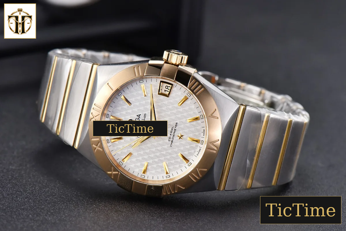 Constellation 38mm VSF YG/SS White Textured Dial YG/SS Bracelet A8500 — foto 14