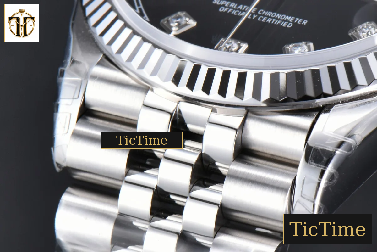 DateJust 904L 126234 36mm VSF Black Dial Diamond Marker Jubilee Bracelet VS3235 — foto 11