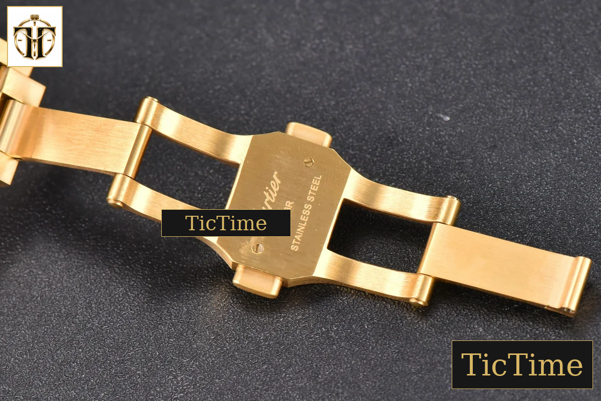 Santos de Cartier XL 40mm BVF YG White Dial YG Bracelet Miyota 9019 — foto 23