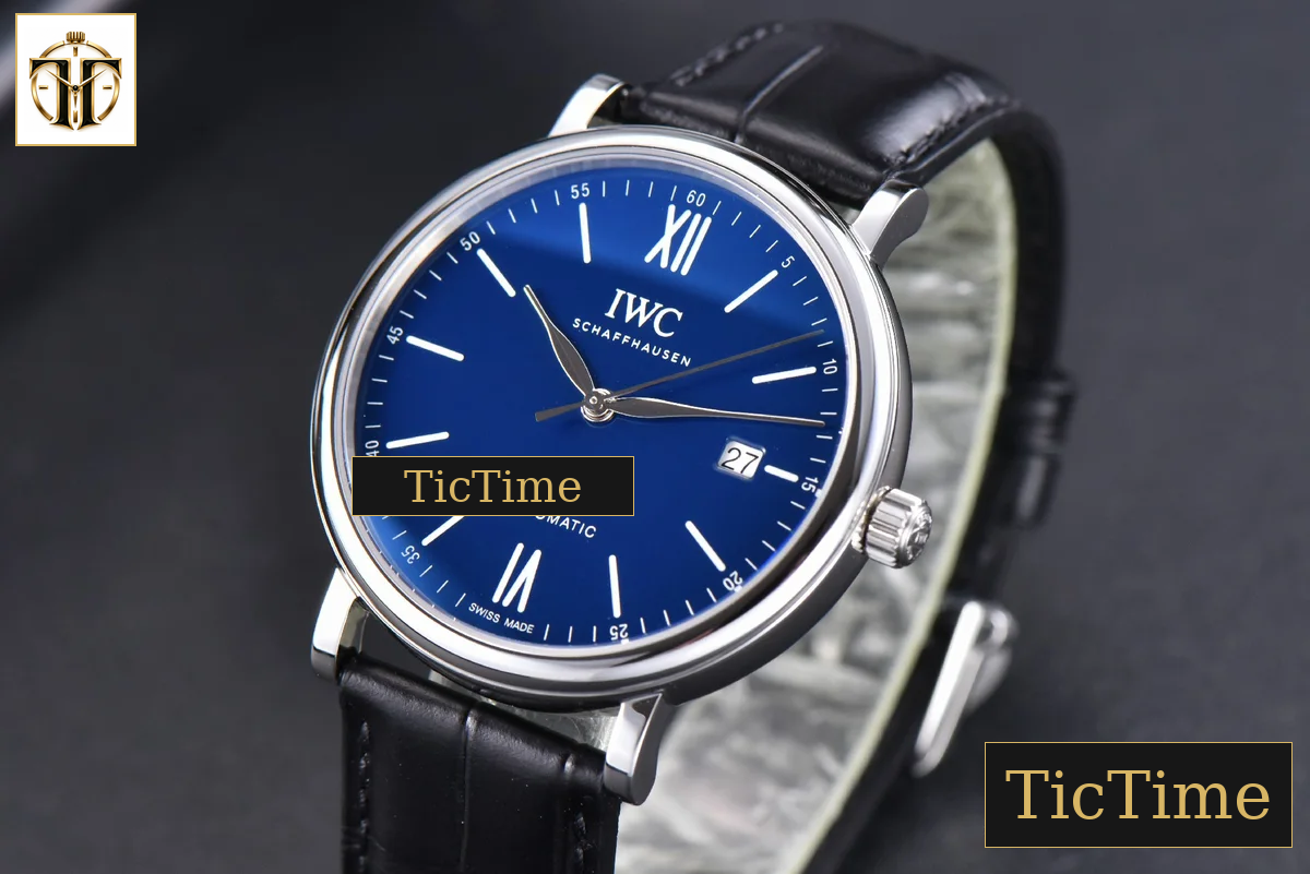 Portofino ‘150 Years’ 40mm V7F Blue Dial Silver Markers Black Leather Strap / A2892 — foto 4