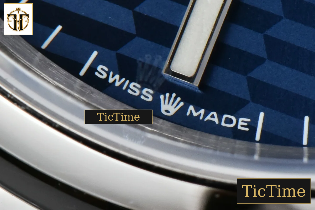 DateJust Smooth 36mm BPF Blue Motif Dial Oyster Bracelet A2824 — foto 9