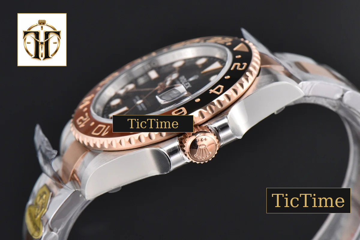 GMT Master CHNR Rootbeer 126711 Gold Factory YG/SS Oyster Bracelet V4 Weighted — foto 12