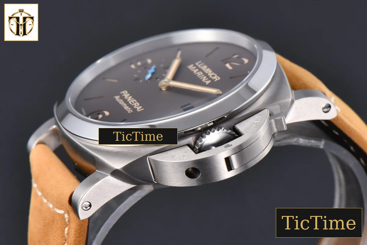 PAM1351 44mm TTF Brown Dial Brown Leather Strap P9001 — foto 12
