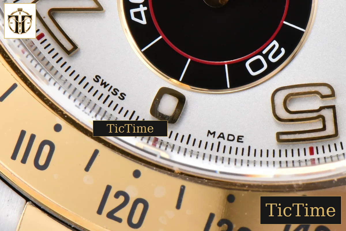 Daytona 116523 40mm Clean Factory YG/SS White Dial Black Subdials Numeral Marker YG/SS Bracelet A4130 — foto 10