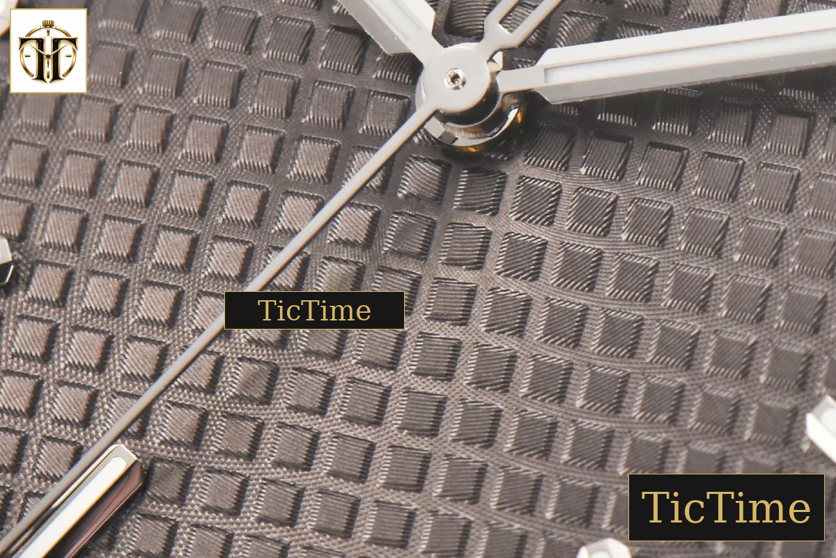 Royal Oak 15500 41mm ZF Gray Textured Dial SS Bracelet (V2 free sprung ) A4302 — foto 8