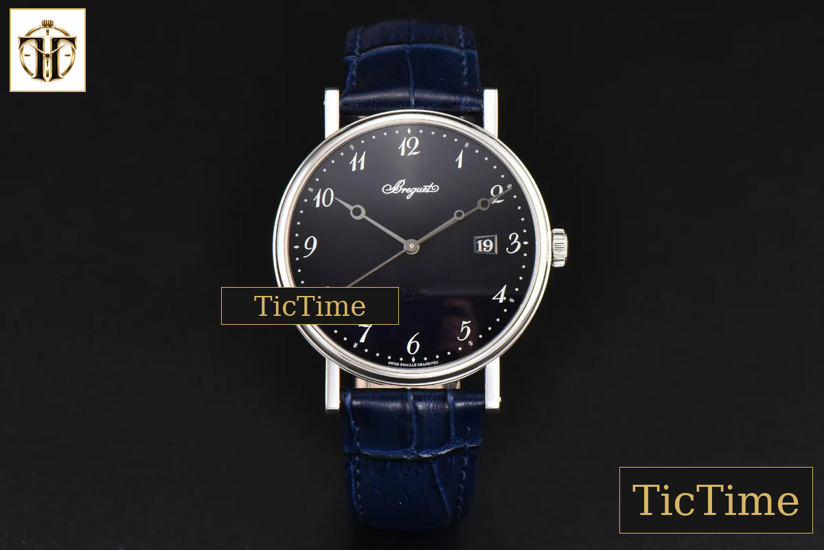 Classique 5177 38mm LTF Black Dial Digital Marker Blue Leather Strap MY9015 — foto 3