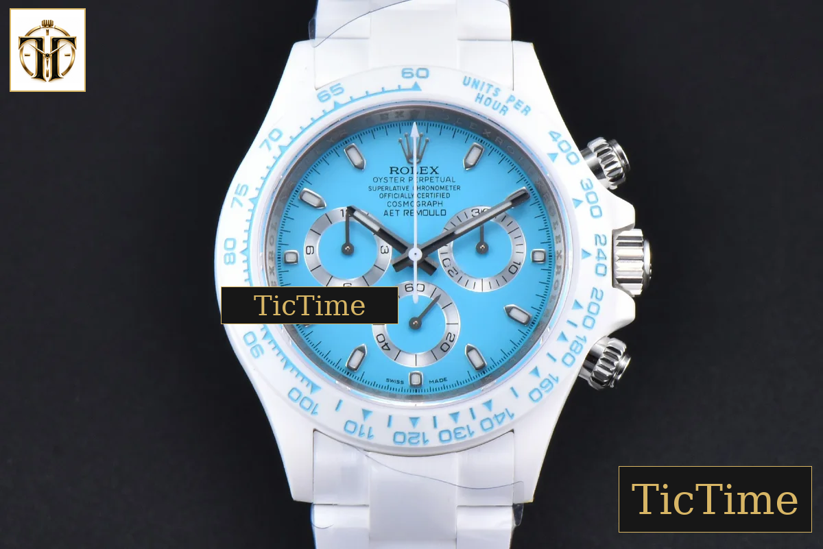 Daytona AETF White Ceramic Blue Dial Ceramic Bracelet V2 SA4130 — foto 19