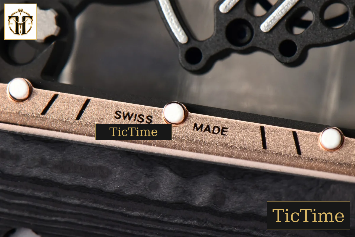 NTPT RM055 43mm ZF RG Bezel Black Crown Black Rubber Strap V6 RMUL2 — foto 10