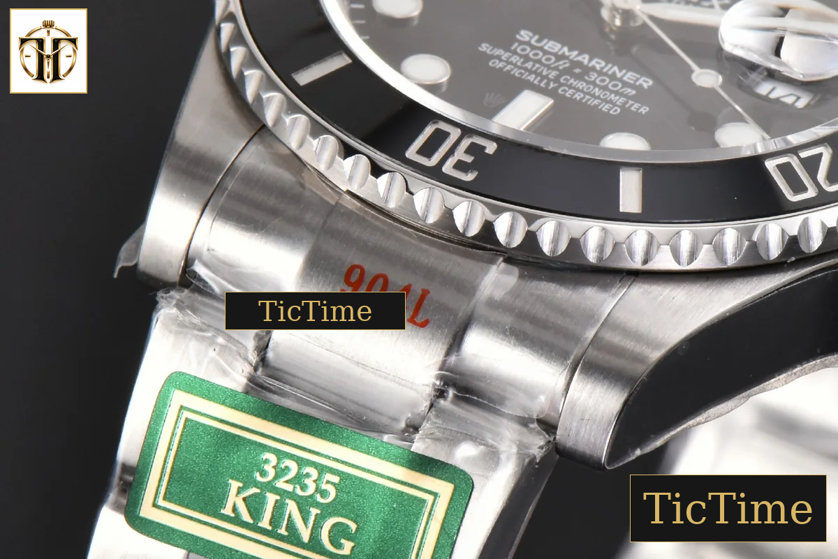 Submariner LN 126610 41mm King Factory Black Ceramic Black Dial SS Bracelet VR3235 — foto 10
