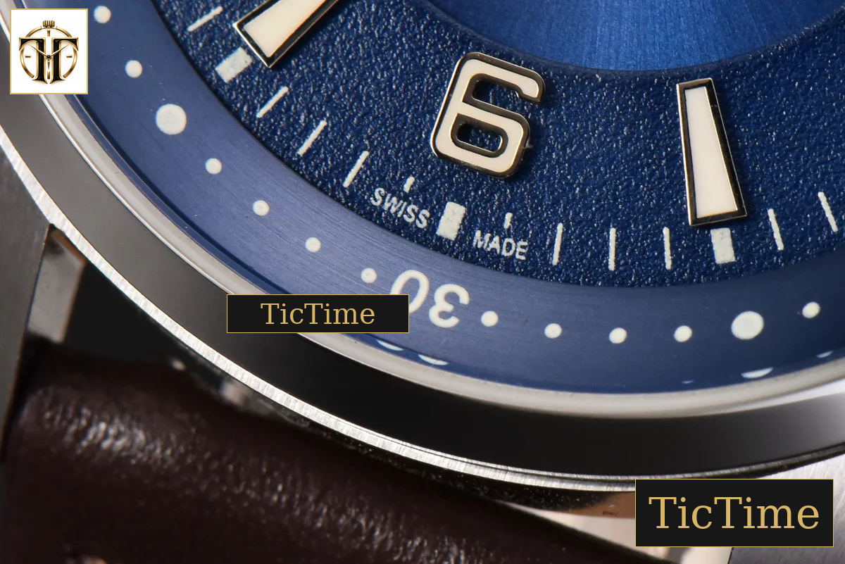 Polaris Geographic 40mm LTF Blue Dial Black Leather Strap Miyota 9015 — foto 8