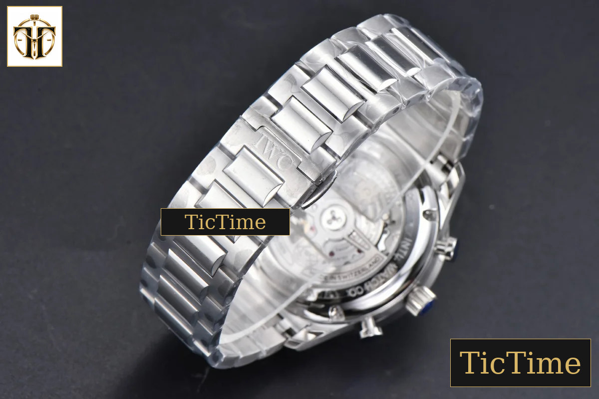 Portuguese Chrono IW371617 ZF White Dial Blue Markers Visible Case SS Bracelet A7750 — foto 16