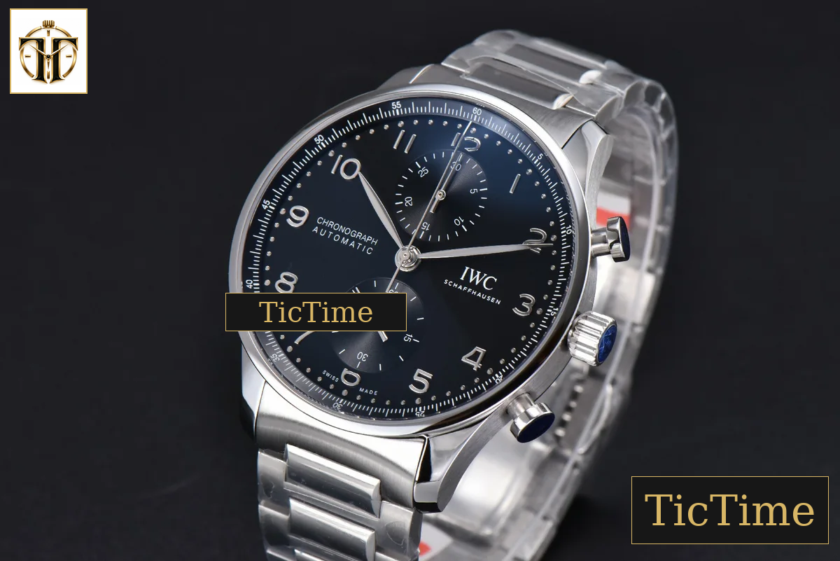 Portuguese IW371609 41mm ZF Black Dial SS Bracelet A96355 — foto 3
