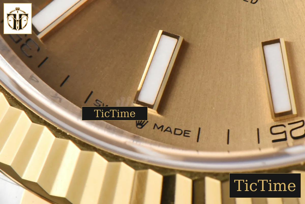 DateJust 126333 41mm Clean Factory YG/SS YG Dial Oyster Bracelet VR3235 — foto 8