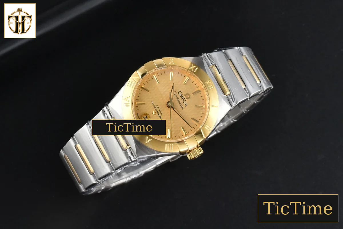Constellation 29mm TWSF YG Gold Textured Dial YG/SS Bracelet A8700 — foto 12