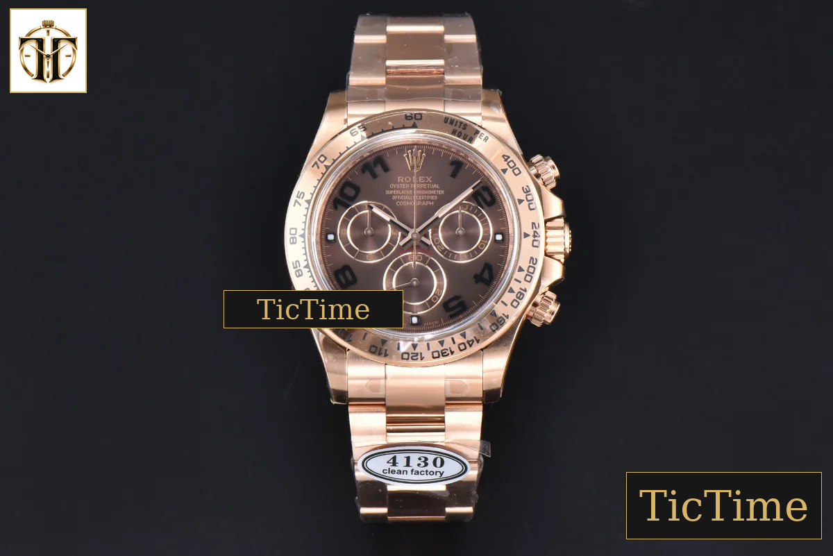 Daytona 116515 40mm Clean Factory RG Brown Dial Digital Marker RG Bracelet 4130 — foto 2