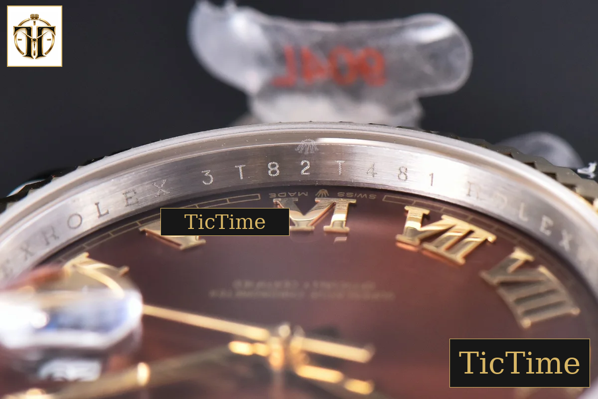 Datejust 41mm GMF YG/SS Brown Dial Roma Marker Fluted Bezel Jubille Bracelet VR3235 — foto 14