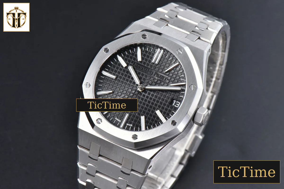 Royal Oak “50th Anniversary” 15510 41mm APSF SS Black Dial SS Bracelet V2 Free Sprung SA4302 — foto 4