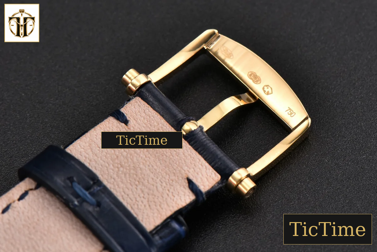 Classique 5177 38mm LTF YG Black Dial Digital Marker Blue Leather Strap MY9015 — foto 25