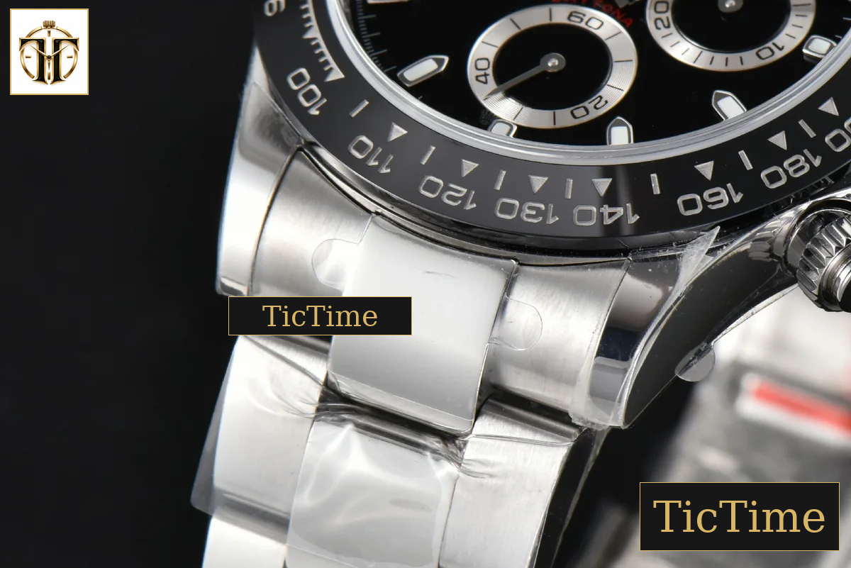 Daytona 116500 BTF Black Ceramic Black Dial SS Bracelet 4130 — foto 10