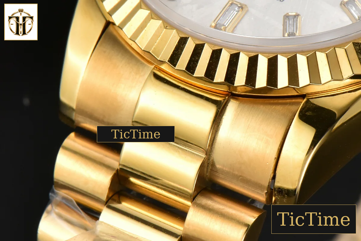 Daydate 36mm GMF YG Meteorite Dial Stick Diamond Marker YG Bracelet A3235 — foto 11