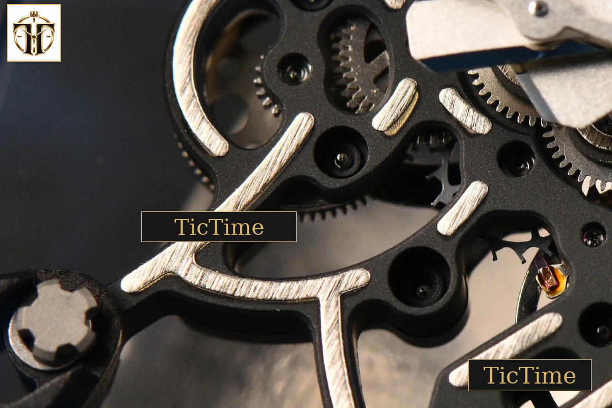 RM055 42.7mm APSF Ceramic Black Bezel Black Skeleton Dial Black Crown Black Rubber Strap RMUL2 — foto 9