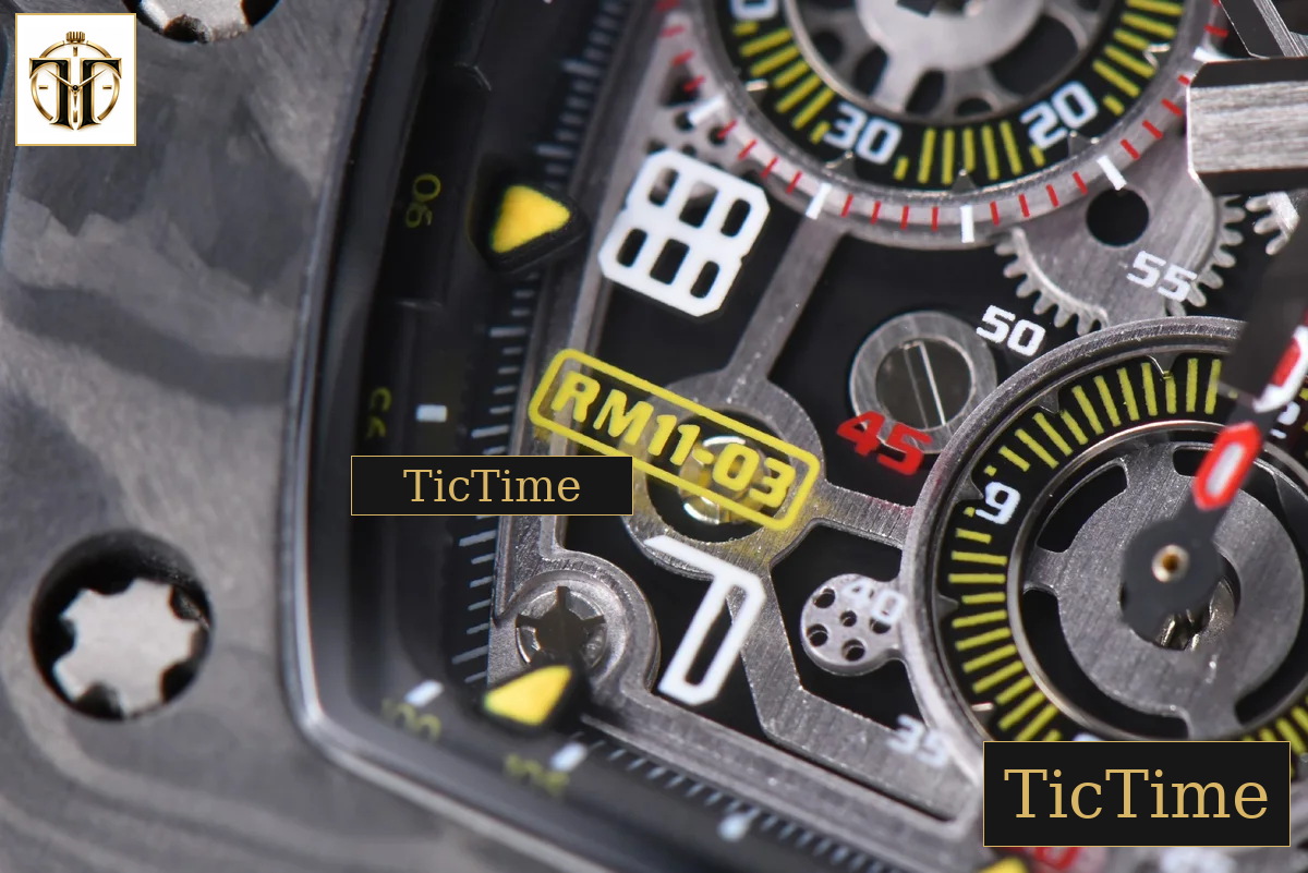 NTPT Chrono RM011 KVF Skeleton Dial White Rubber Strap V2 A7750 — foto 10