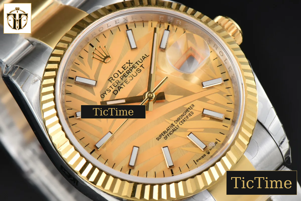 DateJust 36mm EWF YG/SS YG Plam Dial Oyster Bracelet A3235 — foto 12