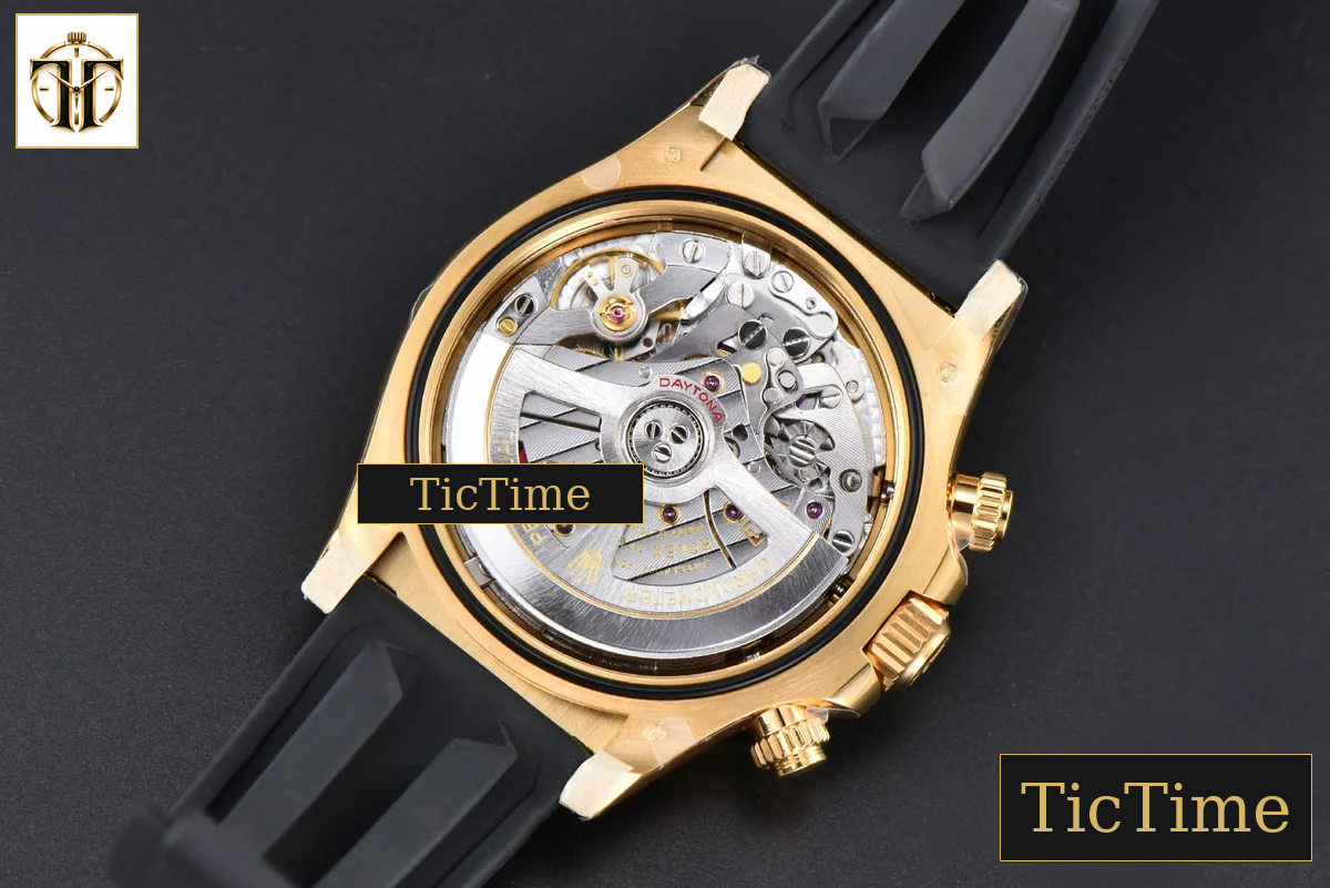 Daytona 126518 40mm Clean Factory YG Black Bezel Black Subdial Oysterflex Strap DD4131 — foto 19