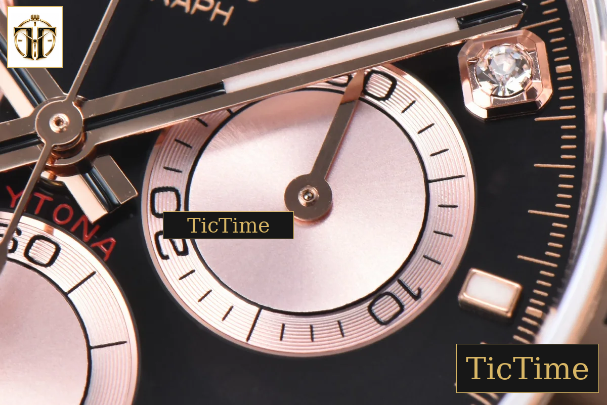 Daytona 904L 126515 40mm BPF RG Black Dial RG Subdial Diamond Marker RG Bracelet SH4131 — foto 7