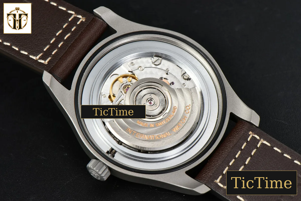 Mark XVIII IW327006 40mm V7F Titanium Black Dial Brown Leather Strap A2892 — foto 23