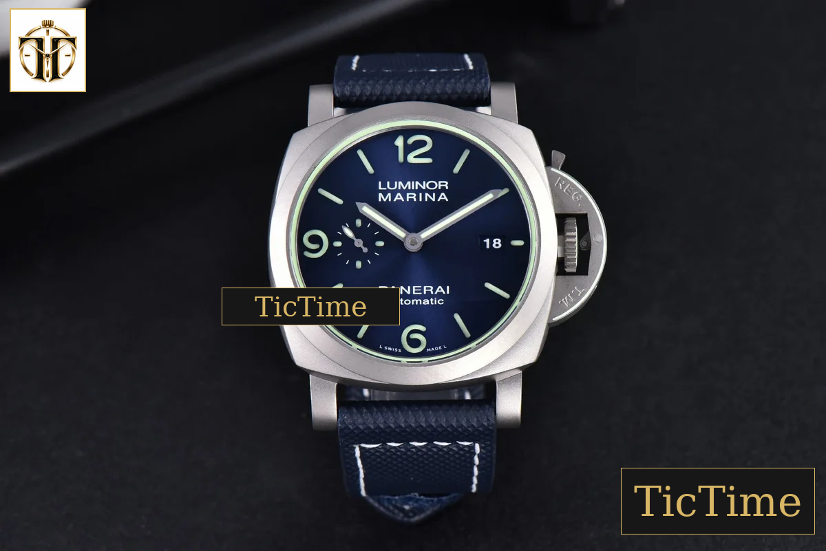 PAM1117 44mm VSF Titanium Blue Dial Blue Rubber Strap P9010 — foto 2