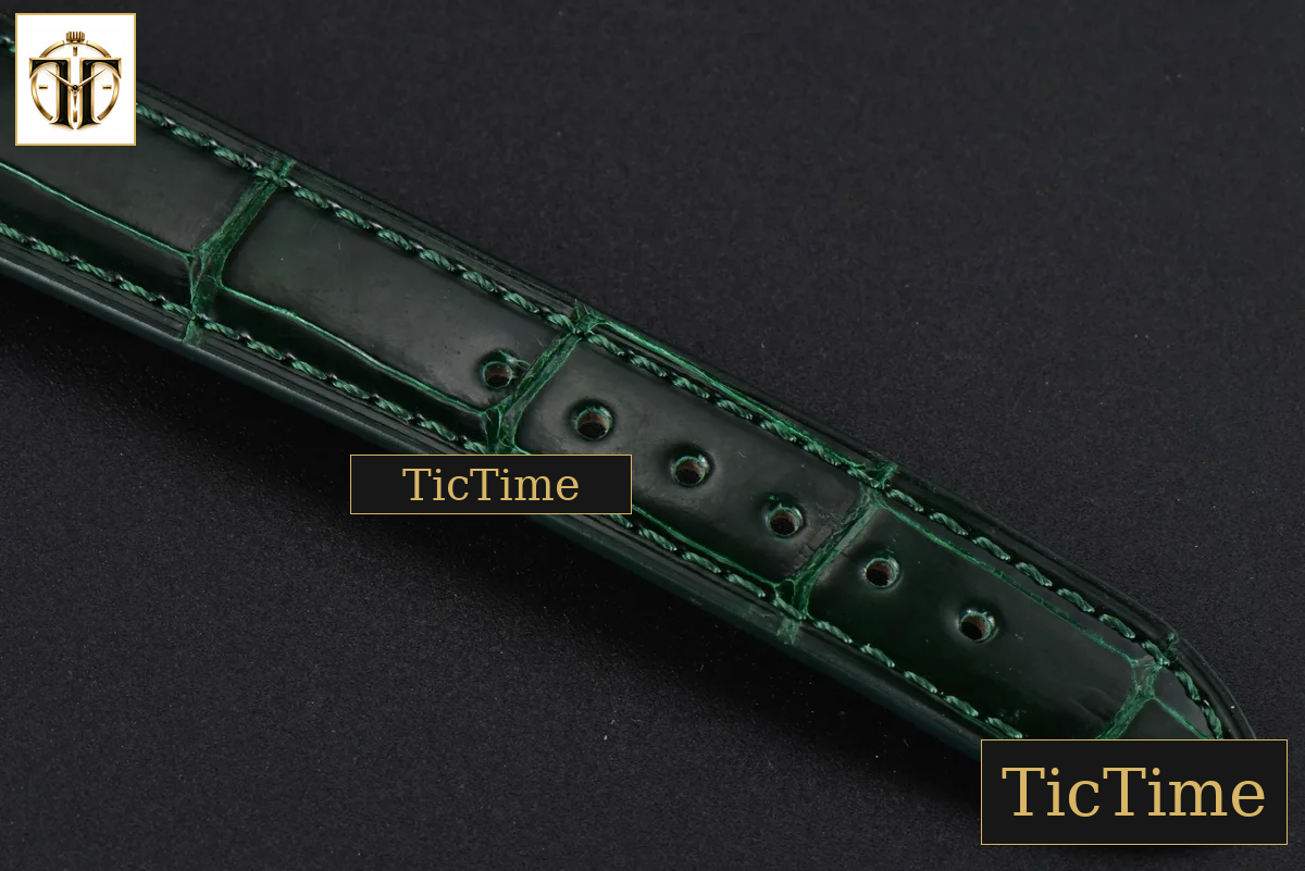 Happy Sport Automatic 33mm HWF RG/SS White Dial Green Leather Strap A2892 — foto 20