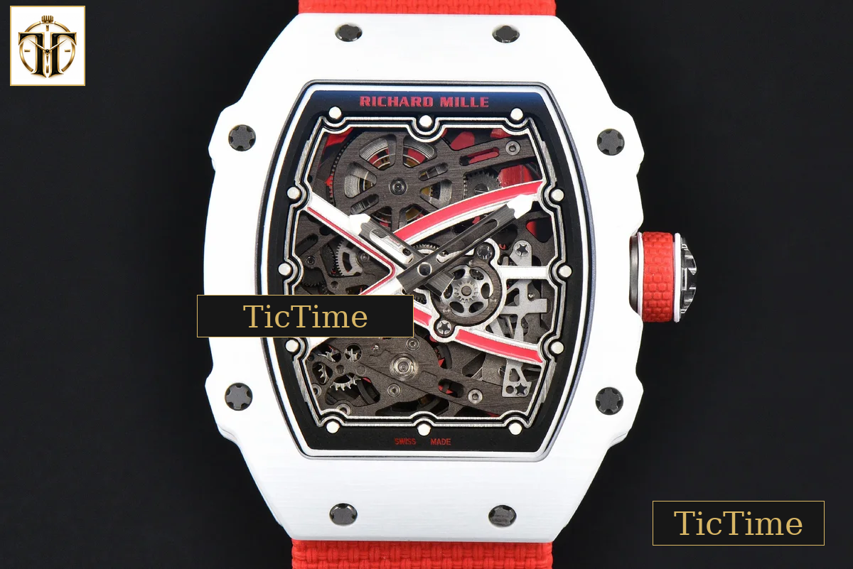 RM67-02 ZF White TPT Charles Leclerc Dial Red Nylon strap CRMA7 — foto 5