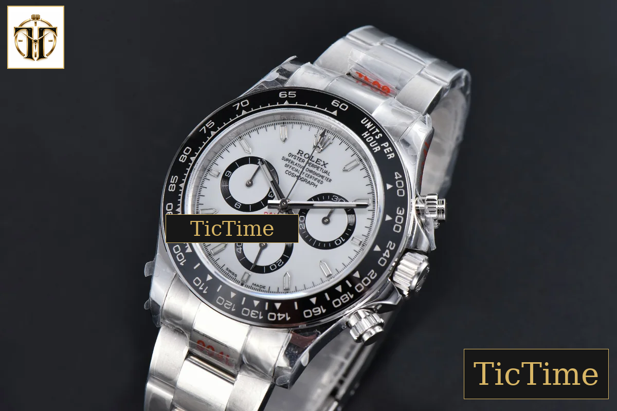 Daytona 904L 126500 40mm BPF SS Panda White Dial SS Bracelet SH4131 — foto 4