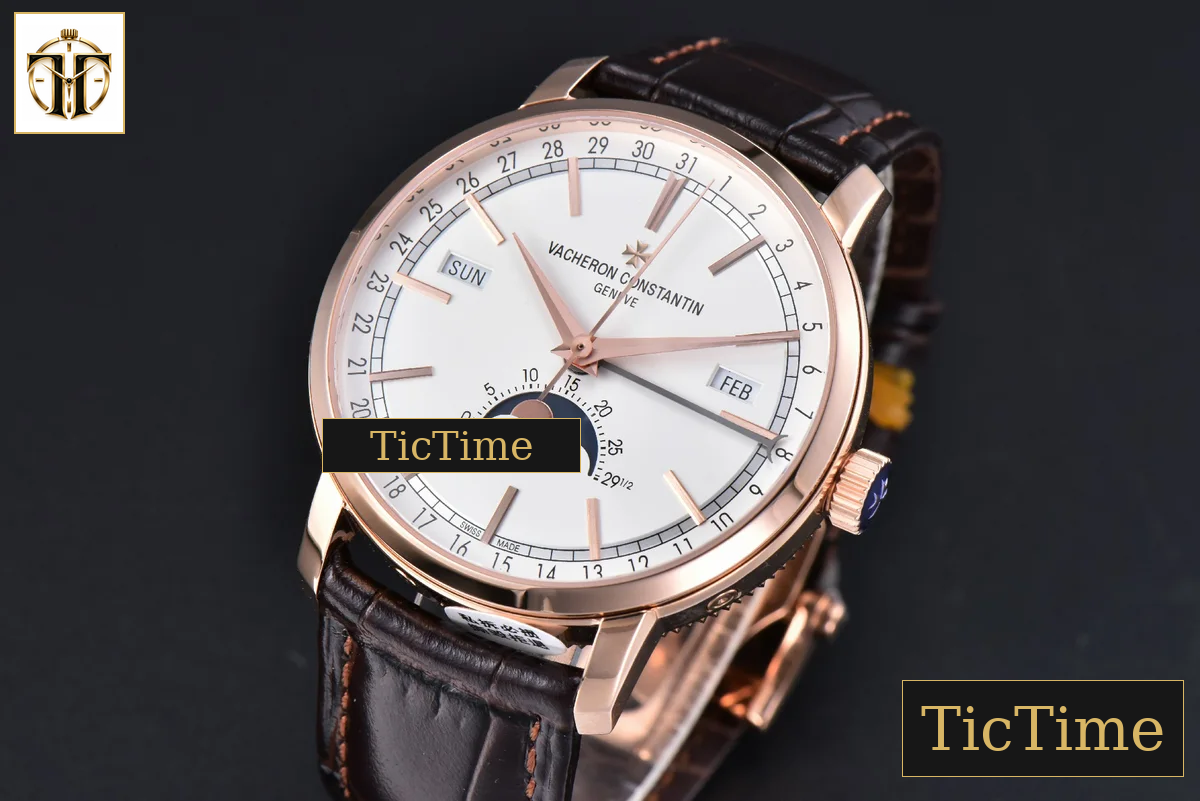 Traditionnelle 4010T 41mm MXF RG White Dial Brown Leather Strap A2460QCL — foto 4