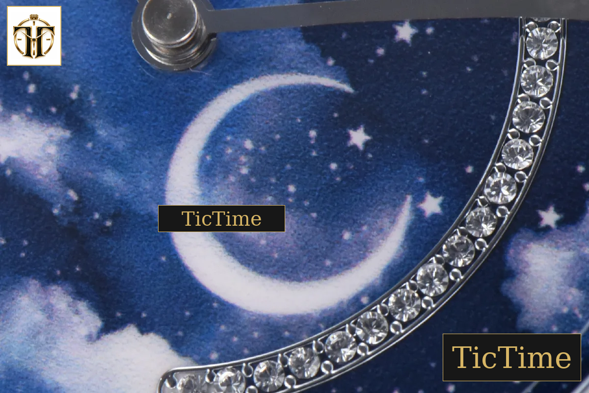 Rendez-Vous 36mm KZF SS Diamond Sky Blue Dial Blue Leather Strap 9015 — foto 6