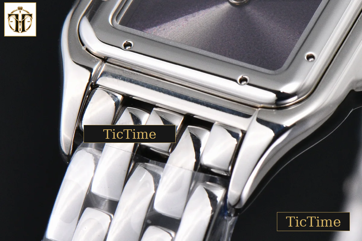 Panthère Secrete Ladies 22mm BVF SS Gray Dial SS Bracelet Ronda Quartz — foto 9