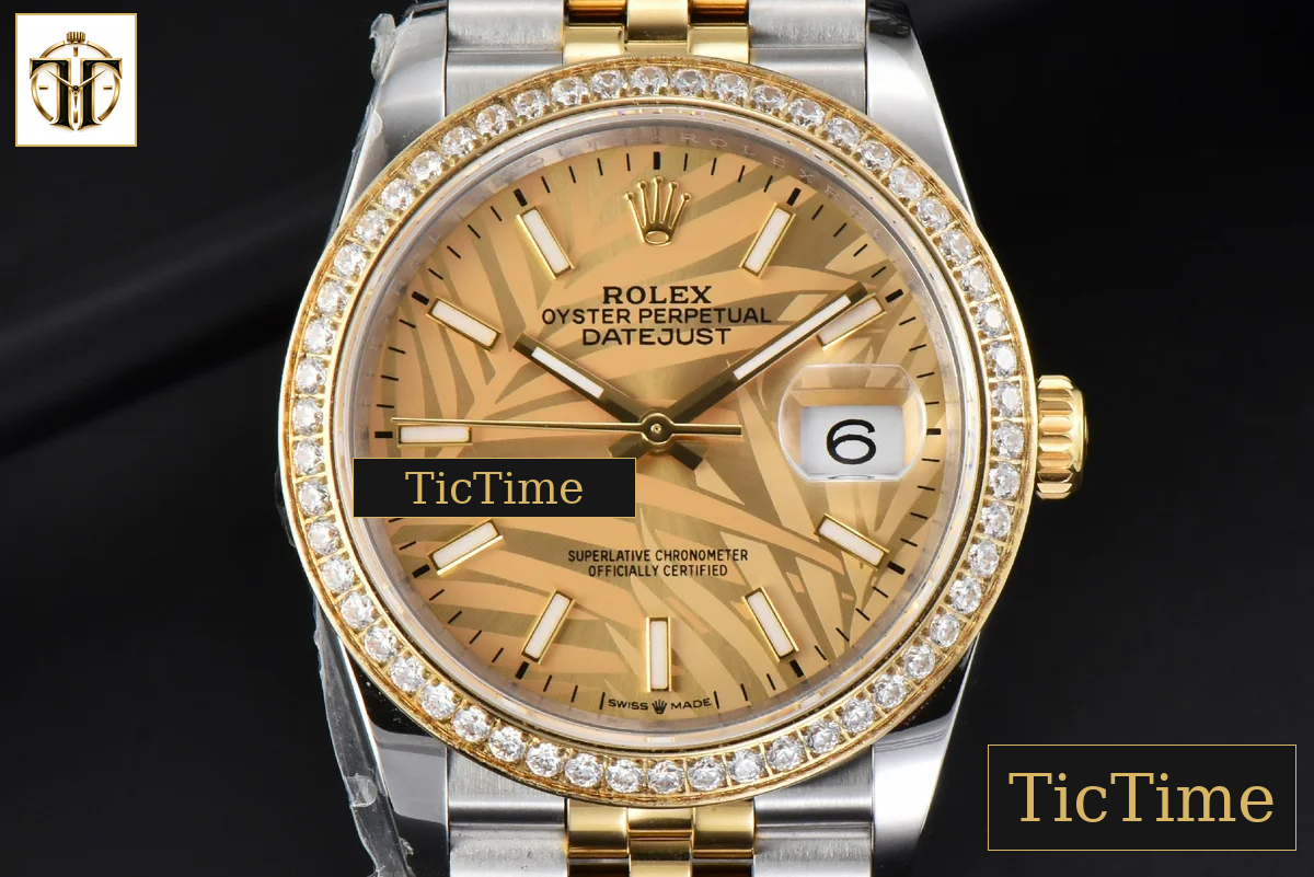 DateJust 36mm BPF YG/SS Diamond YG Plam Dial Jubilee Bracelet A2824 — foto 2
