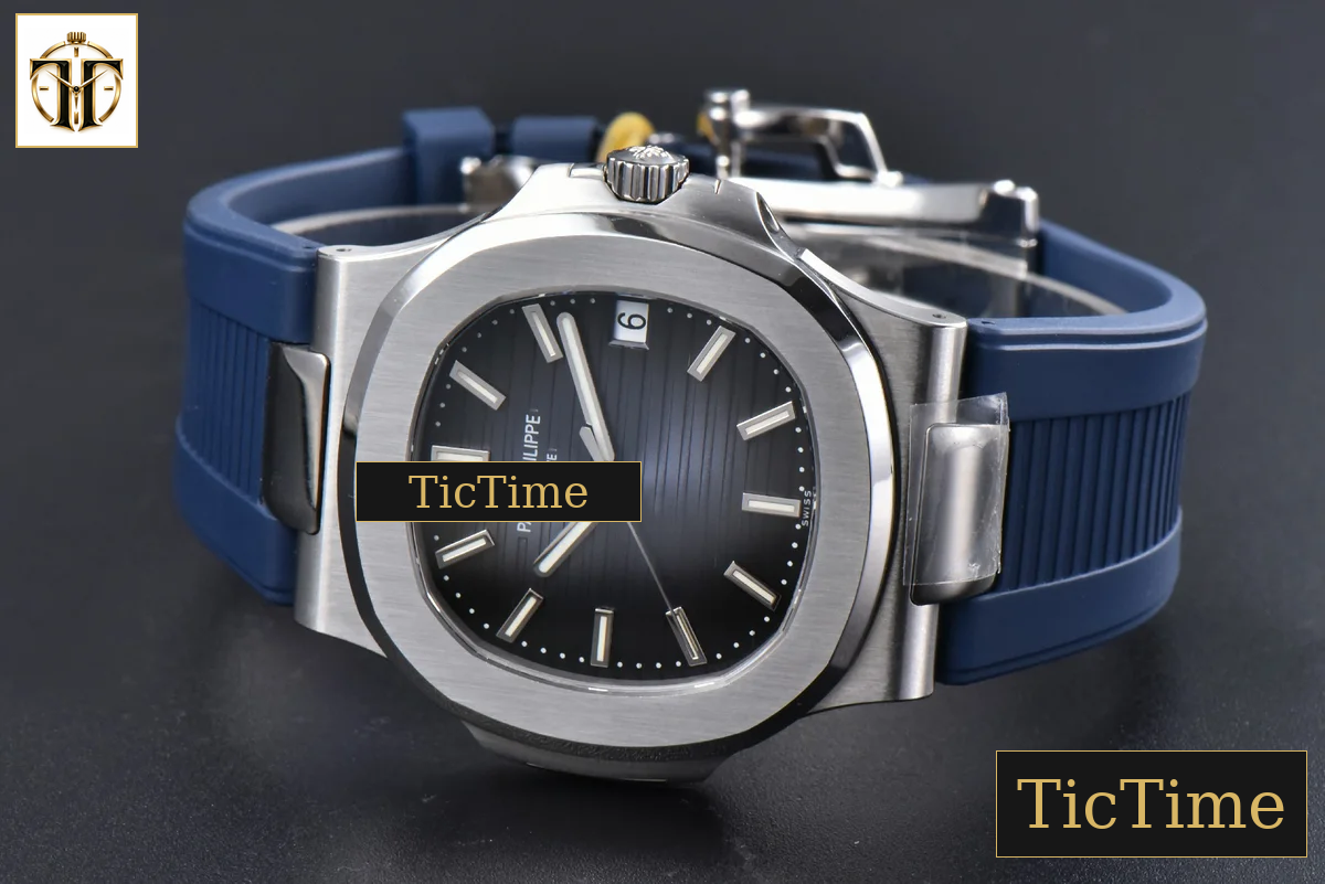 Nautilus 5711 40mm PPF Blue Dial Blue Rubber Strap V5 A324SC — foto 12