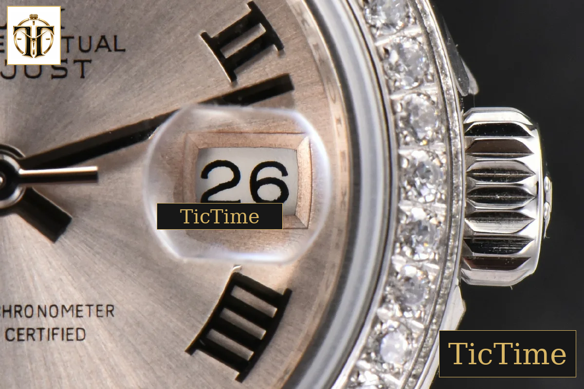 DateJust Ladies 28mm WF Diamond Silver Dial Roma Marker Jubilee Bracelet A2236 — foto 10