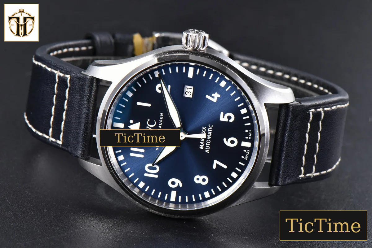 Pilot Mark XX IW328203 40mm ZF Blue Dial Dark Blue Leather Strap A32111 — foto 12
