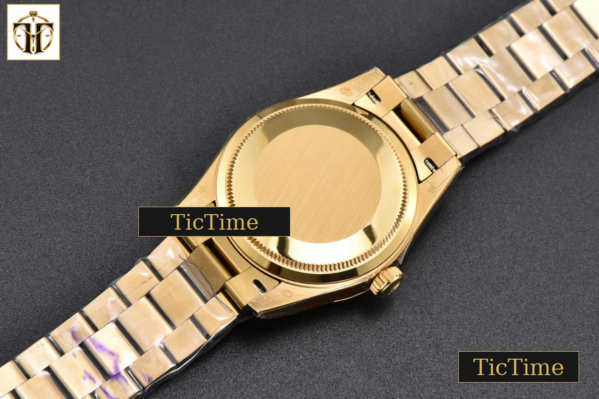 DateJust 31mm GMF YG Fluted Bezel Red Dial Diamond Marker President Bracelet A2824 — foto 19