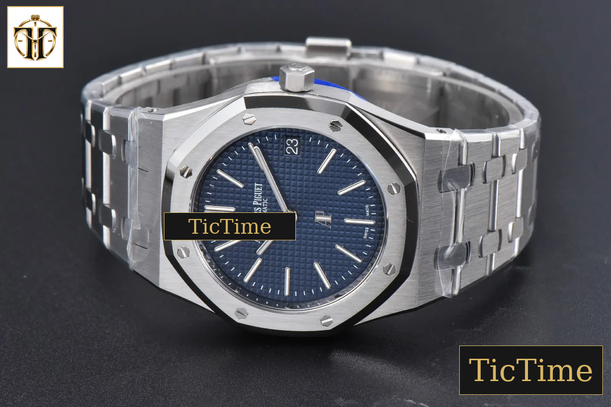 Royal Oak “50th Anniversary” 16202 39mm ZF Blue Textured Dial SS Bracelet A7121 — foto 15