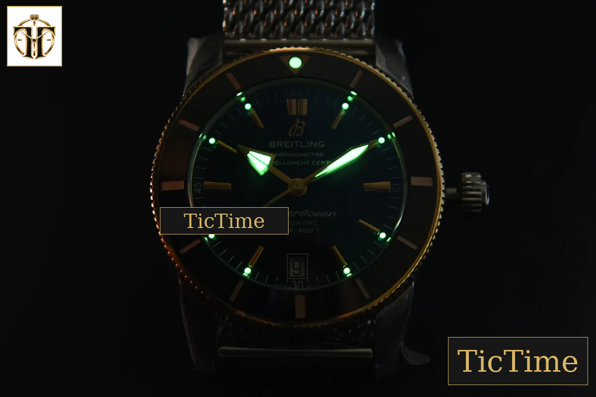 SuperOcean Heritage II 42mm GF RG Black Dial SS bracelet A2824 — foto 26