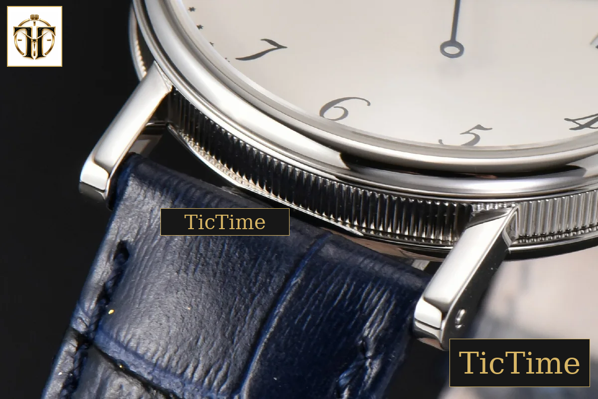 Classique 5177 38mm LTF White Dial Digital Marker Blue Leather Strap MY9015 — foto 8